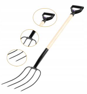 Lopata - EKONOMICKÁ VIDLICA FISKARS PRE ZLOŽENÉ ZUBY 4 ZUBY 130 CM