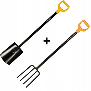 Sada záhradného náradia - FISKARS Sada rýľových p + rypná vidlica SOLID