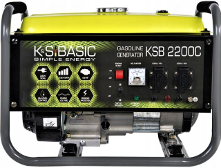 Elektrocentrála - Benzín generátor / KSB2200C / 2,2 kW agregát