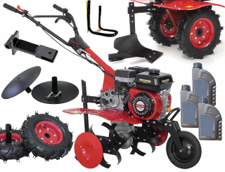 Kultivátor - OBRÁBAČ PÔDY, PLOW W 85 cm 3-RÝCHLOSTNÉ KOLESO HGS500