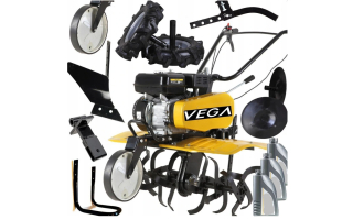 Kultivátor - Bager VEGA 110cm PLOW 7 KM 212 ccm + pluh