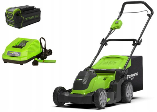 Kosačka elektrická - Trávna kosačka GREENWORKS 41cm + BATÉRIA
