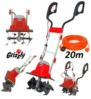 Kultivátor -  GRIZZLY ELEKTRICKÝ PÁSOVÝ PÁSOVÝ KULTIVÁTOR + 20m