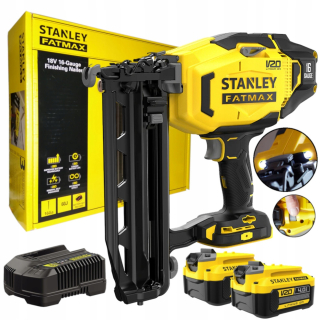 Sponkovačka, nastreľovačka - NAILER STANLEY FATMAX + 2xAKU 4AH + NAKLADAČ