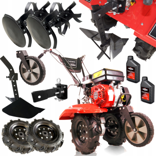 Kultivátor - Kultivátor CEDRUS 6,5 HP OBSYPNIK + GUMOVÉ KOLESÁ