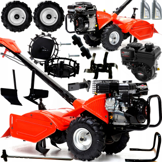 Kultivátor - Tiller PRO 6,5 km Briggs + PLOW + CONSOLE + WHEELS