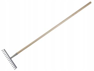 Hrable - Oceľové hrable 18 zubov, rukoväť 150 cm