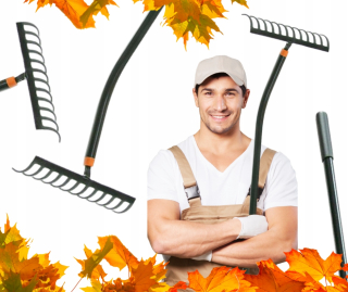 HRABÁKY na lístie FISKARS kovové ZÁHRADNÉ solid ľahké 1016036 XL cm ERGO