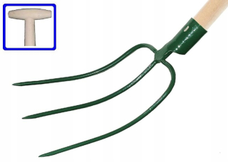 Lopata - Karta pre 3-zuby vidlice s hriadeľom 100 cm