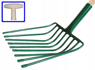Lopata - Karta pre 5-zuby kamenné vidlice s 100 cm kmeňom