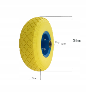 KOLIESKO PEVNÉ KOLESO PRE VOZÍK MAHÁ 260 mm 10x3,00-4