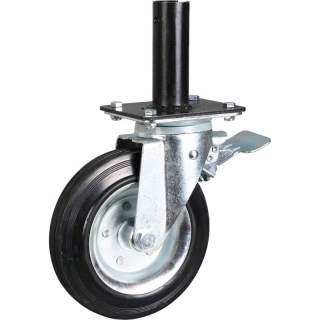 Lešenie - KOLO NA LEŠENIE 180 mm OTOČNÁ BRZDA 250 kg