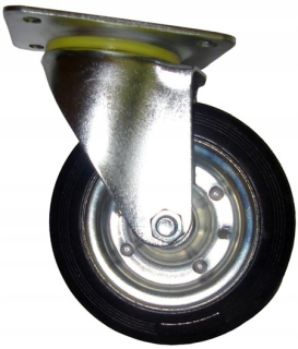 Lešenie - OTOČNÉ KOLESO 160 mm kovovo-gumené pojazdné vozíky