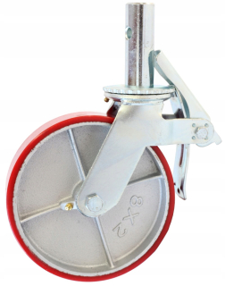 Lešenie - KOLO na lešenie 200 mm kolík 35 mm BRZDA
