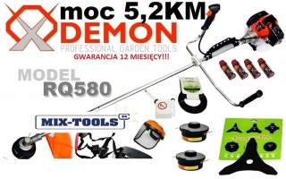 Krovinorez -  SPALOVACIA Kosačka DEMON RQ580 MEGA OLEJOVÁ SADA ZADARMO