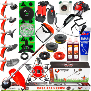 Krovinorez -  BENZÍNOVÁ Kosačka DG 580 DEGET 5,2 km 5 v 1 STIHL OLEJ