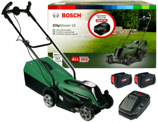Kosačka elektrická - CITYMOWER 18V BOSCH, akumulátorová kosačka 2x4,0Ah