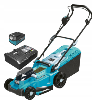 Kosačka elektrická - SÚČASŤ BEZKRESOVÁ kosačka 2X18V SAS + sada DED7199 1