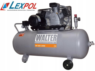 Kompresor - Liatinový piestový kompresor WALTER, nádrž 200l GK530