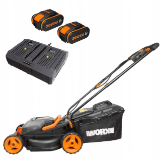 Kosačka elektrická - Batériová kosačka Worx WG779E.1 + 2x 20V + nabíjačka