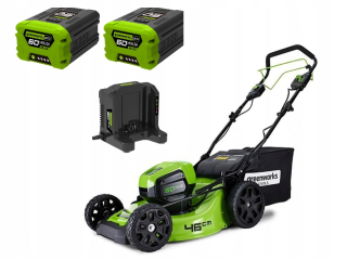 Kosačka elektrická - Akumulátorová kosačka na trávu GREENWORKS 60V 46cm 2x2Ah
