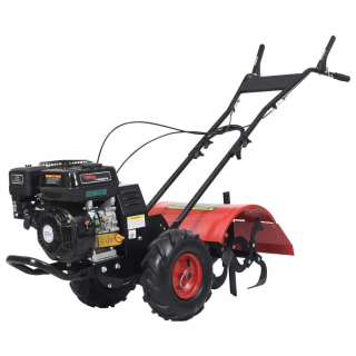 Kultivátor - Benzínový kultivátor s objemom 6,5 HP s objemom 196 cm3 červený VidaXL