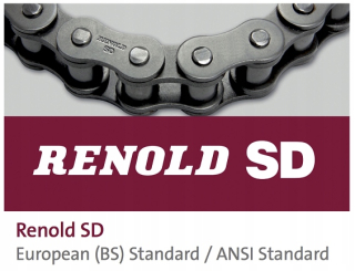 Miešačka - ROLETOVÝ REŤAZ 24B-1 1 1/2 "2,5 rm RENOLD SD