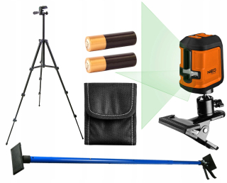 Krížový laser - Cross Laser Neo 15M Green + Pole Station Stastation + Case