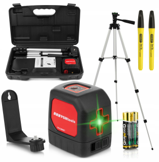 PSM NÁSTROJE ZELENÝ KRÍŽOVÝ LASER + Púzdro + STATÍV