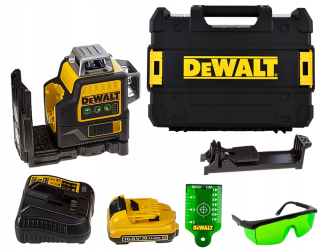 Krížový laser - Cross Line Laser DeWALT DCE089D1G 10,8V 360 zelená
