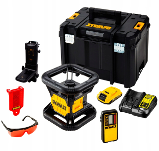 Krížový laser - Rotujúce laserové červené 18V 1x2AH DEWALT DCE074D1R