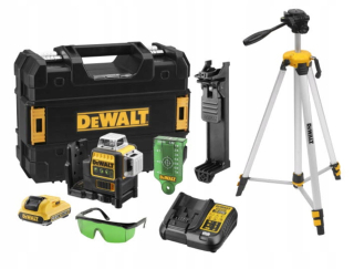 Krížový laser - Laser Green Akum DCE089D1G + statív 184cm Dewalt