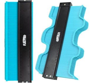 Multifunkčný chlopný pravítko 28cm šablóny