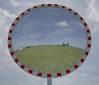 Bezpečnostné zrkadlo - 800 mm okrúhle cestné zrkadlo