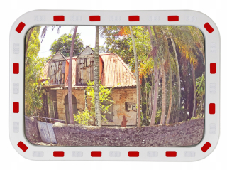 Dopravné zrkadlo - Vonkajšie panoráma cestného zrkadla 60 x 80 cm