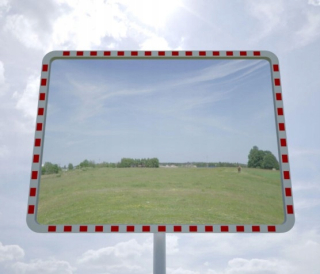 Dopravné zrkadlo - Obdĺžnikové cestné zrkadlo 800x600
