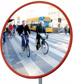Bezpečnostné zrkadlo - Priemyselné skladovacie cestné zrkadlo, okrúhle 60cm