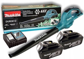 Píla na - MAKITA AKU BLOWER 2x 3Ah DUB361Z 18V NABÍJAČKA sada