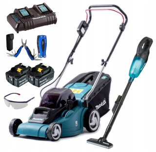 Kosačka elektrická - KOSAČKA MAKITA DLM380CM2 2xAKU 38CM + VYSÁVAČ