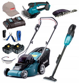 Kosačka elektrická - MAKITA DLM380CM2 2xAKU Kosačka + VYSÁVAČE