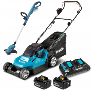 Kosačka elektrická - Kosačka MAKITA DLM382PT2 AKU + STRIHADLO DUR181Z