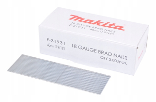 Sponkovačka, nastreľovačka - Makita nechty Szpilk AF506 505 F-31931 40mm 5000