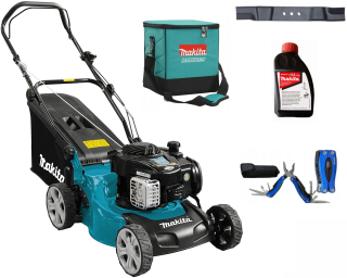 Kosačka benzínová - MAKITA PLM4120N Benzínová kosačka na trávu + taška Makita