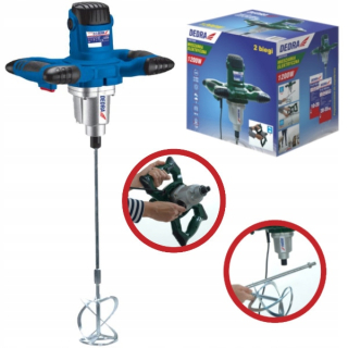 Miešadlo na maltu -  Elektrický agitator 1200W 2 RACKING DEDRA DED7928