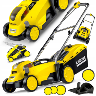 Kosačka elektrická - VÝKONNÝ AKUMULÁTOROVÝ AKUMULÁTOR KÁBER 33cm SVETLÝ XL