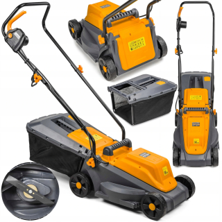 Kosačka elektrická - VÝKONNÁ ELEKTRICKÁ kosačka 2000W ČIERNA 32 CM SVETLO