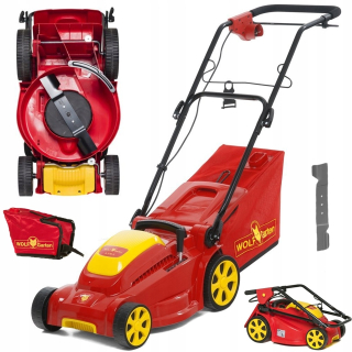 Kosačka elektrická - Silná elektrická kosačka 3in1 Wolf-Garten + Košík