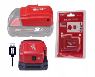 USB adaptér pre batérie Milwaukee 4932471597