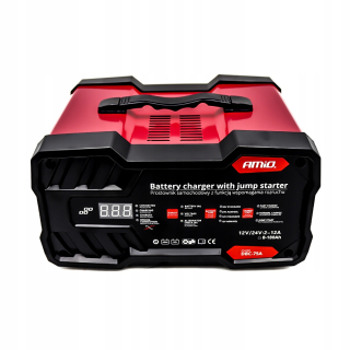 AMIO 12 V 24 V 75 A je plne automatická profesionálna nabíjačka mikroprocesorových batérií