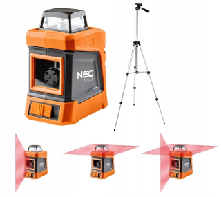 Krížový laser - NEO 75-102 PLÁNOVÝ LASER 15 m 360 ° 0,3 mm